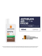 Protetor solar facial com cor la roche-posay anthelios airlicium+ fluido fps50