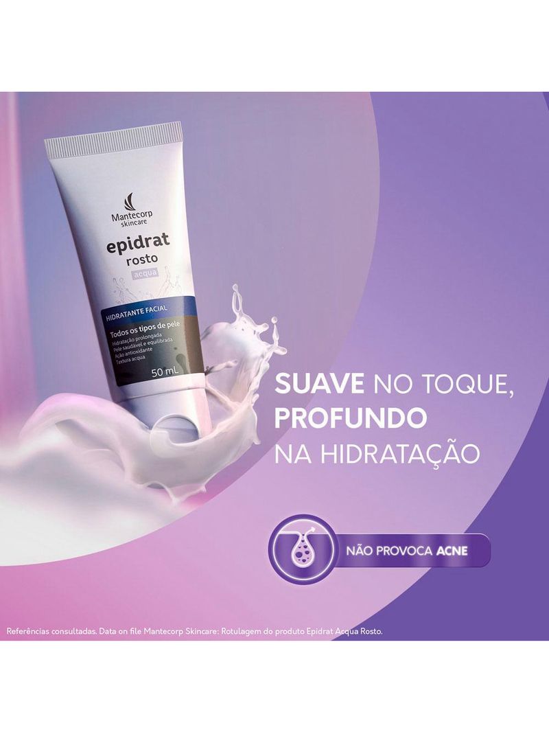 Hidratante facial mantecorp epidrat acqua
