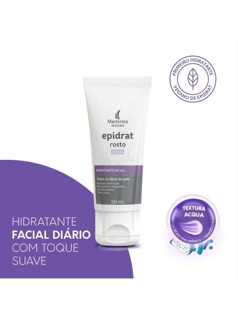 Hidratante facial mantecorp epidrat acqua