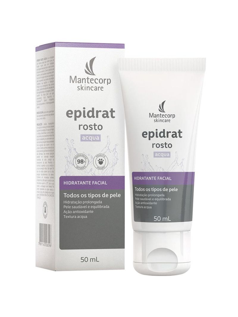 Hidratante facial mantecorp epidrat acqua