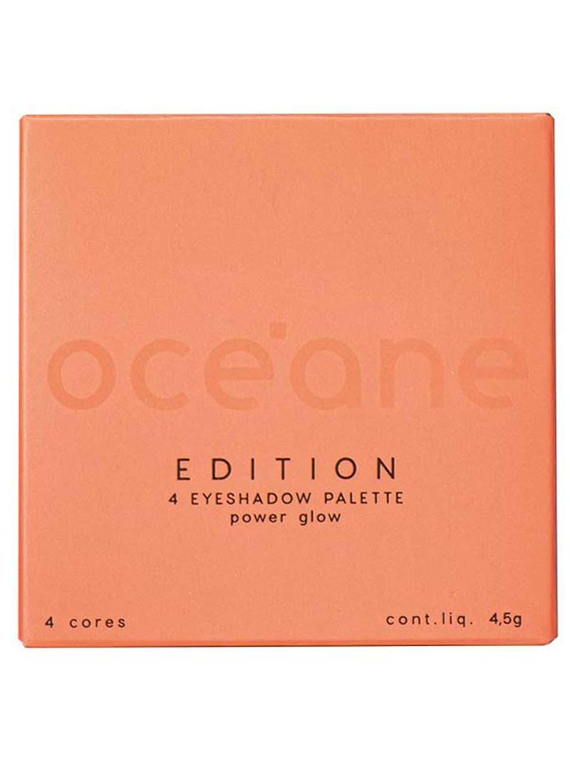 Paleta de sombras océane edition 4 palette power glow