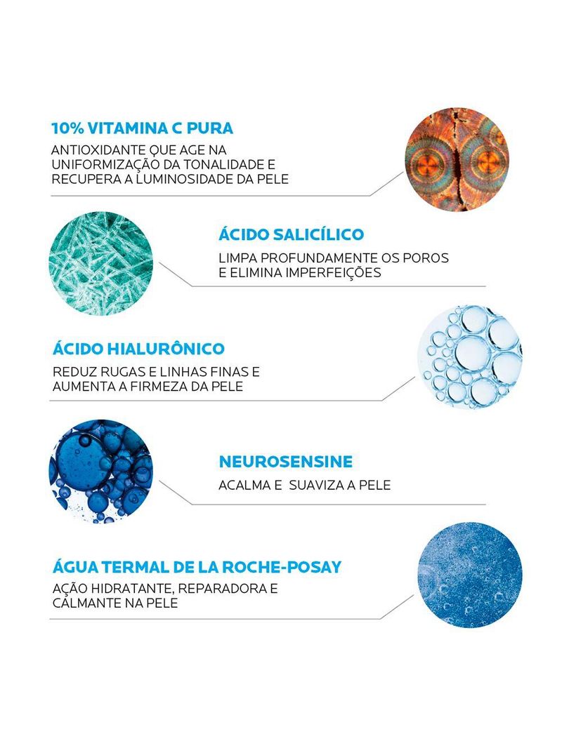 Sérum facial anti-idade la roche-posay pure vitamin c12