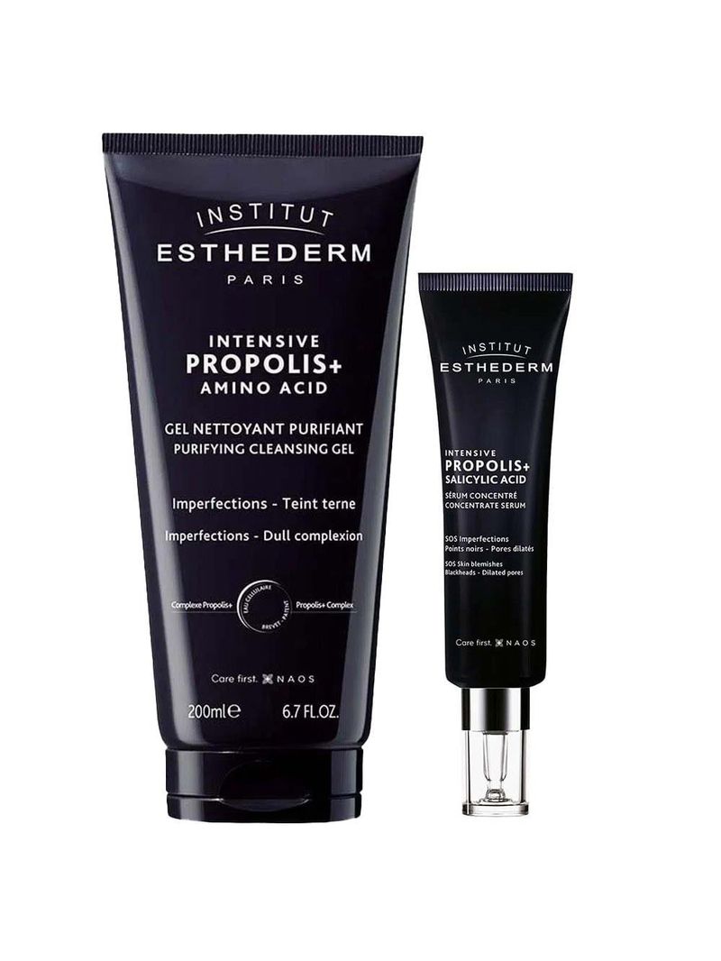 Esthederm kit - sérum antioxidante + gel de limpeza facial
