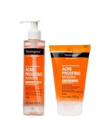 Neutrogena acne proofing kit - gel de limpeza + esfoliante facial