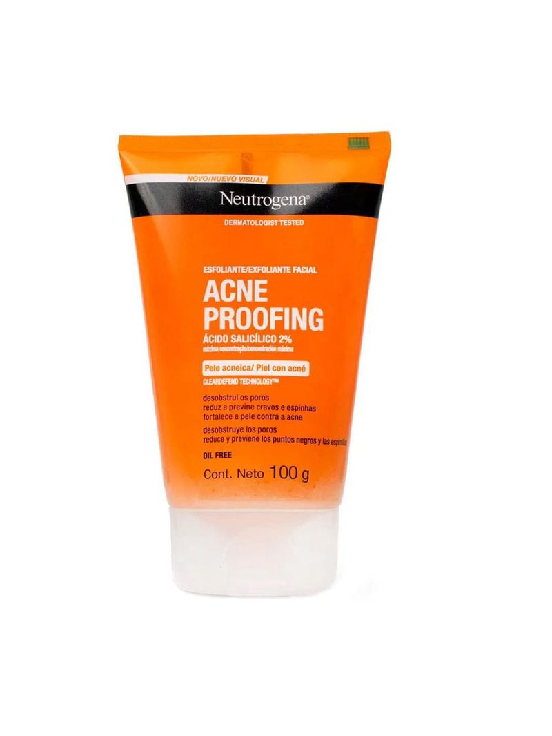 Neutrogena acne proofing kit - gel de limpeza + esfoliante facial