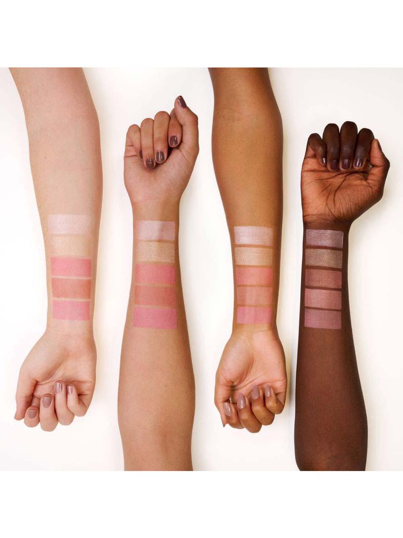 Paleta de blush e iluminador essence peachy blossom