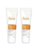 Avène cleanance uv kit com 2 unidades - protetor solar facial antioleosidade fps70