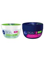 Nivea kit – hidratante facial gel fresh 100g + creme hidratante facial noturno 100g