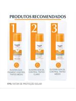 Protetor solar com cor eucerin sun pigment control creme facial tinted fps70 50ml