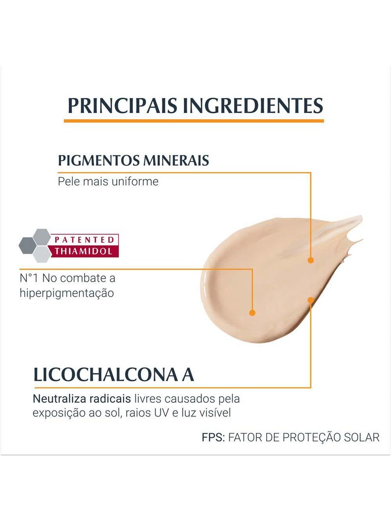 Protetor solar com cor eucerin sun pigment control creme facial tinted fps70 50ml