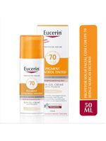 Protetor solar com cor eucerin sun pigment control creme facial tinted fps70 50ml