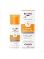 Protetor solar com cor eucerin sun pigment control creme facial tinted fps70 50ml