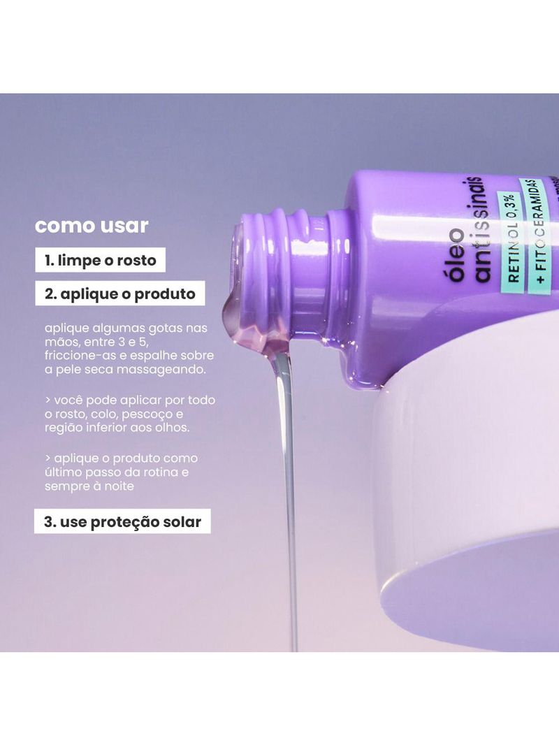 Óleo facial antissinais sallve