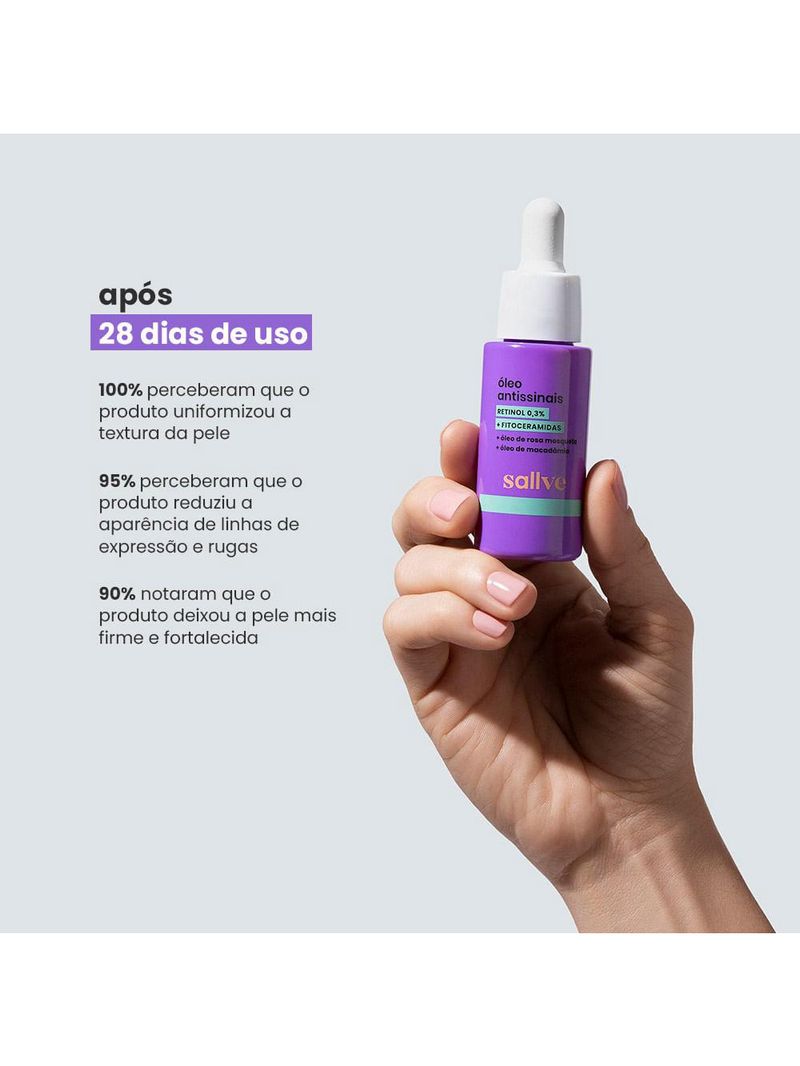 Óleo facial antissinais sallve