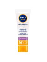 Nivea kit - protetor solar spray protect & toque seco fps50 200ml + protetor solar facial beauty expert sensitive fps 50 50g