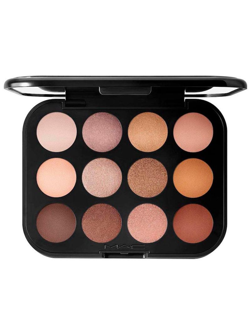 Paleta de sombras mac connect in colour eye shadow palette unfiltered nudes
