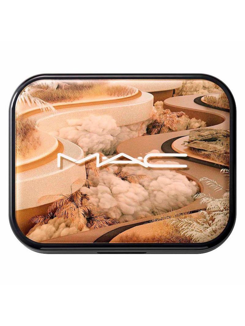 Paleta de sombras mac connect in colour eye shadow palette unfiltered nudes