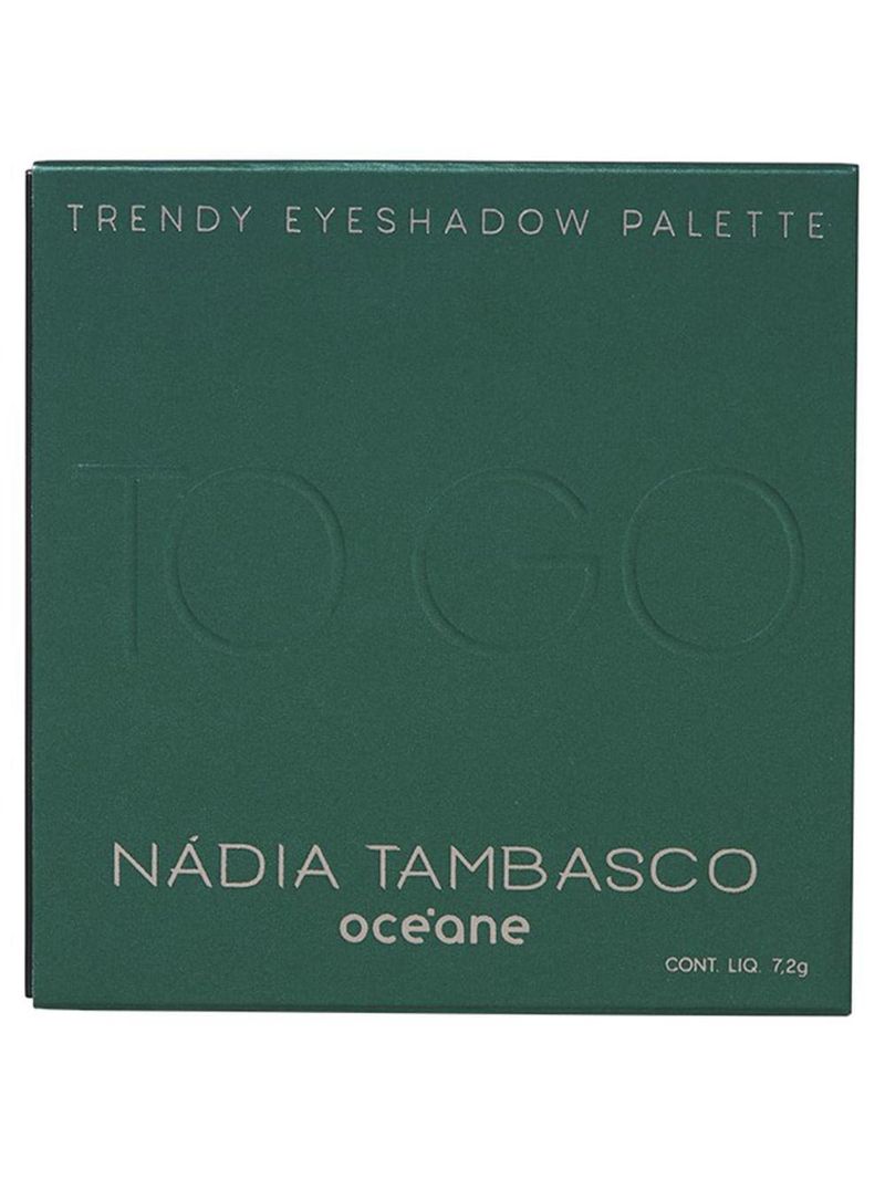 Paleta de sombras nádia tambasco by océane to go - trendy