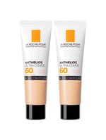 La roche-posay anthelios ultra cover kit com 2 unidades – protetor solar facial com cor fps60 20 – 30g