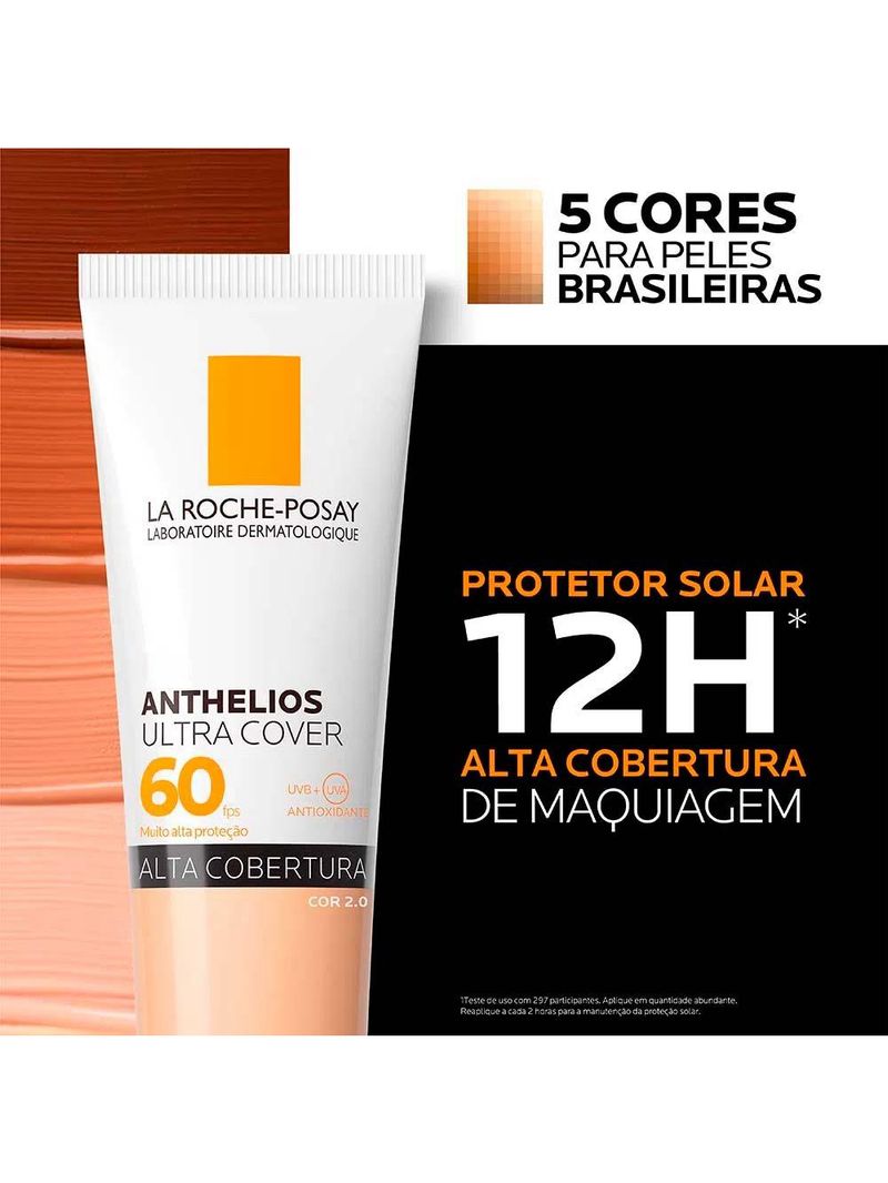 La roche-posay anthelios ultra cover kit com 2 unidades – protetor solar facial com cor fps60 20 – 30g
