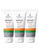 Mantecorp episol sec oc kit com 3 unidades – protetor solar facial fps60 – claro 60ml