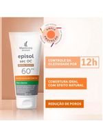 Mantecorp episol sec oc kit com 3 unidades – protetor solar facial fps60 – médio escuro 60ml