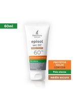 Mantecorp episol sec oc kit com 3 unidades – protetor solar facial fps60 – médio escuro 60ml