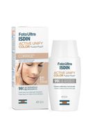 Isdin kit - protetor solar corporal hydrolotion fps50 + clareador facial active unify fusion fluid color fps99