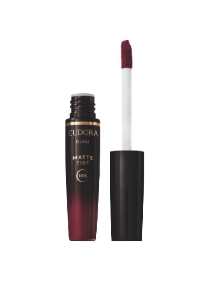 Batom líquido eudora glam matte tint 18h