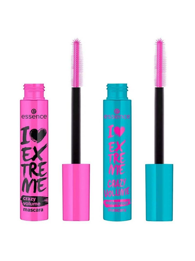 Essence kit de maquiagem - máscara i love extreme crazy volume + máscara essence i love extreme crazy volume à prova d’água