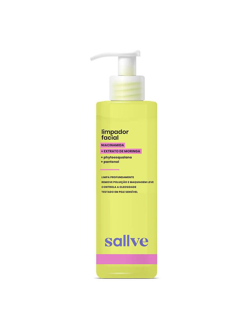 Gel espuma de limpeza facial sallve