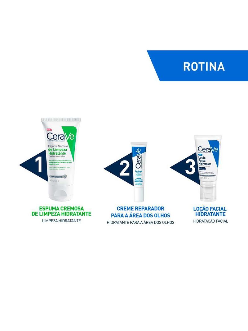 Creme espuma de limpeza facial cerave