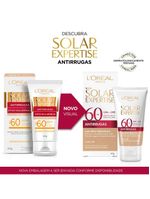 Protetor solar facial l'oréal paris solar expertise antirrugas com cor fps60