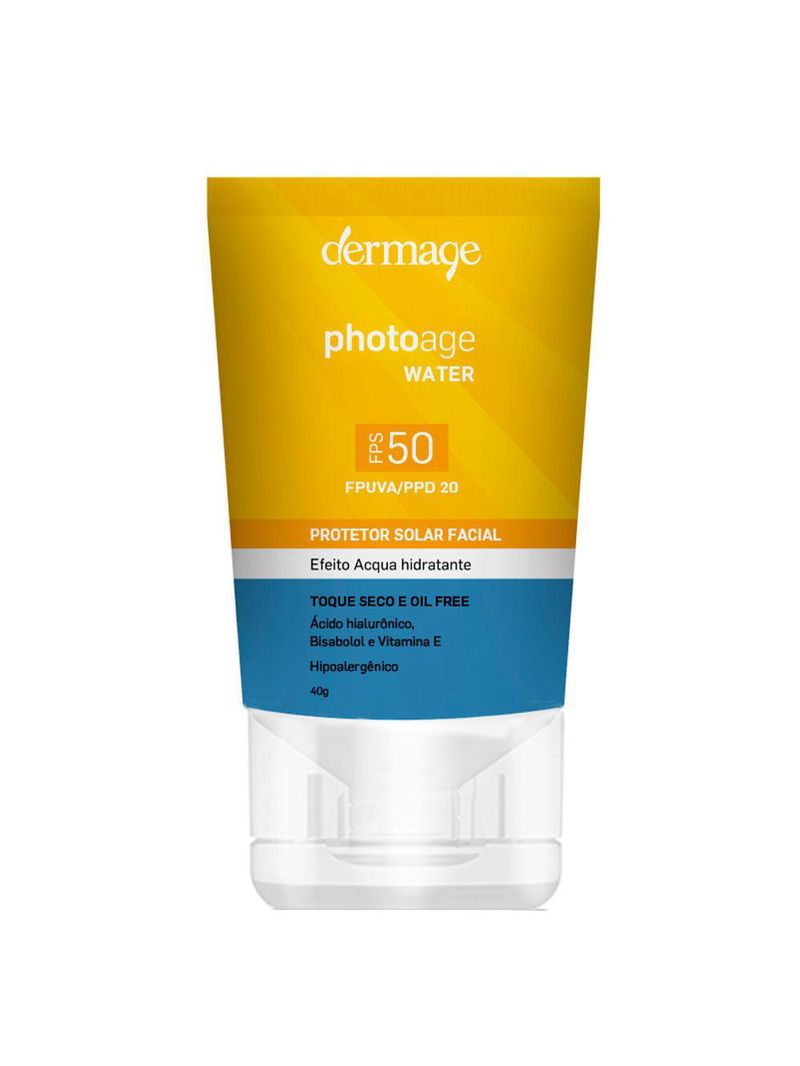 Protetor solar facial dermage – photoage water fps50