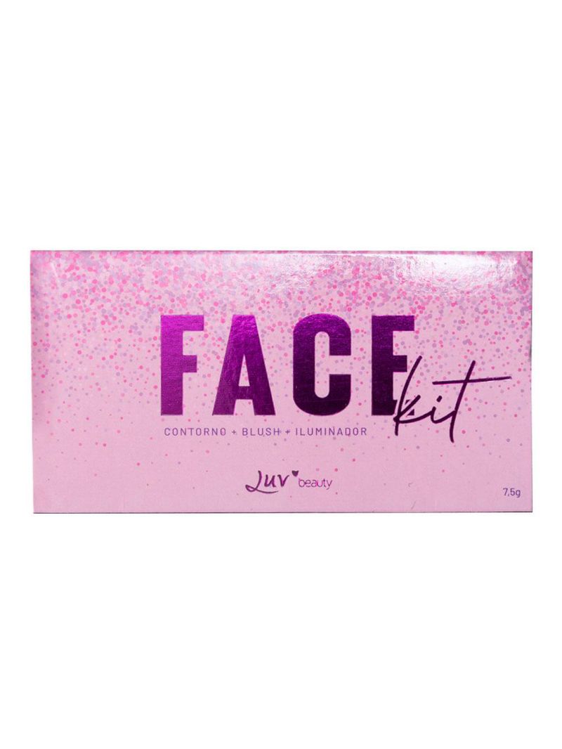 Paleta de blush e iluminador luv beauty - face kit