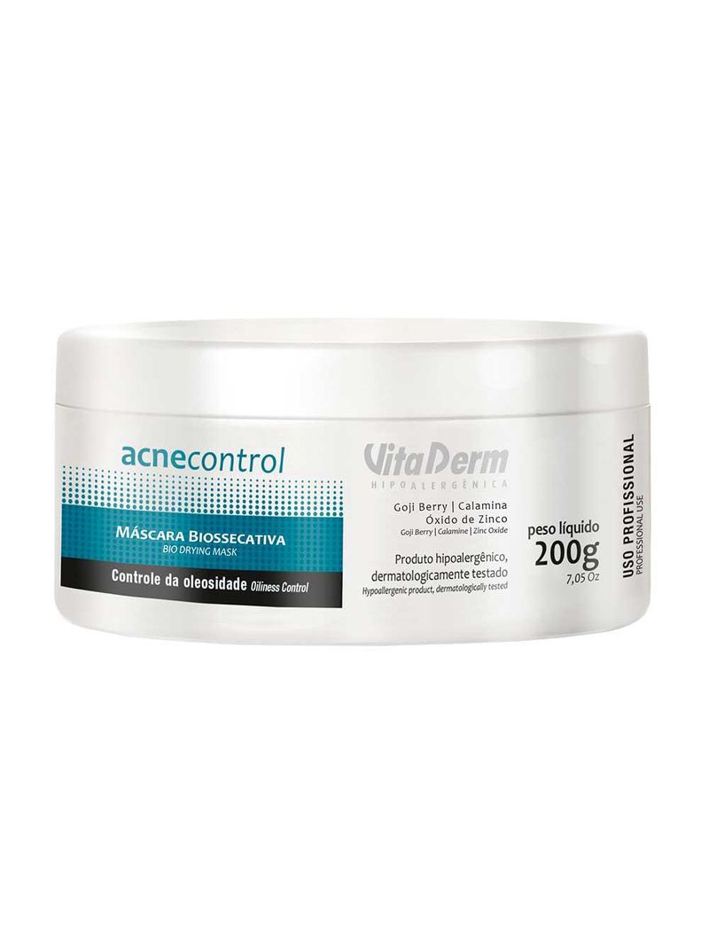 Máscara biossecativa vita derm – acne control profissional