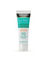 Protetor solar facial para pele oleosa neutrogena sun fresh derm care fps70