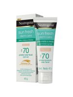 Protetor solar facial para pele oleosa neutrogena sun fresh derm care fps70