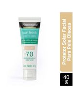 Protetor solar facial para pele oleosa neutrogena sun fresh derm care fps70