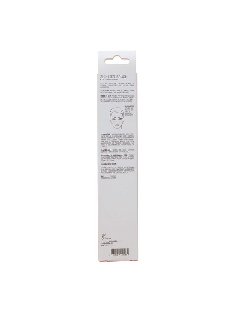 Pincel de maquiagem para iluminador océane - shimmer brush ocn6