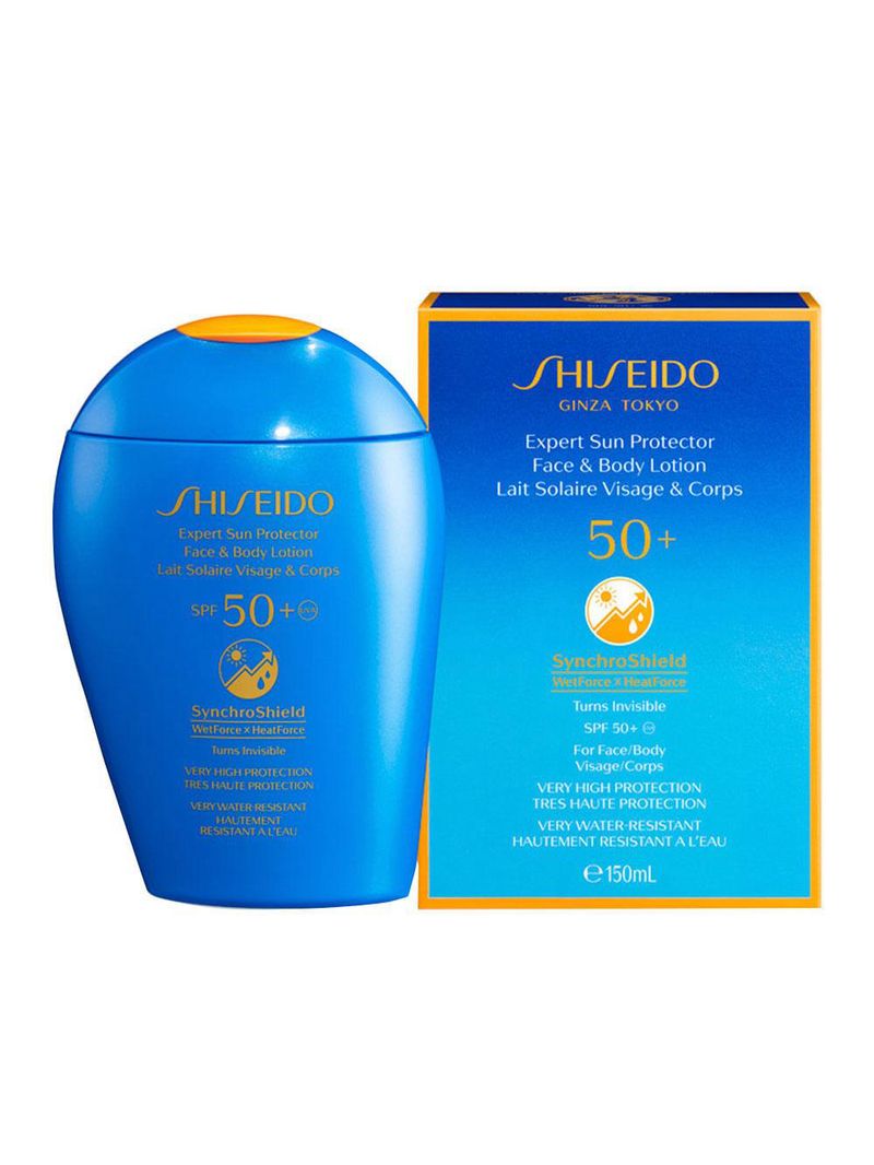 Protetor solar facial shiseido – expert sun protection lotion fps50+