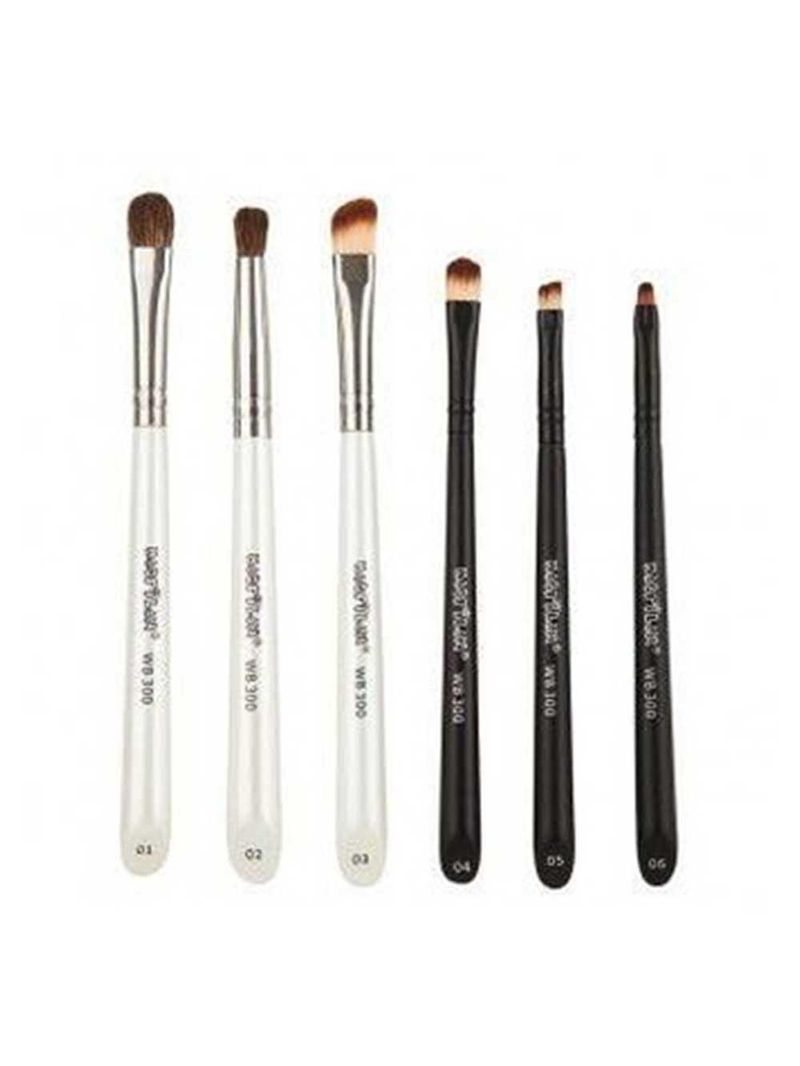 Macrilan wb300 linha w kit - 6 pincéis de maquiagem para os olhos