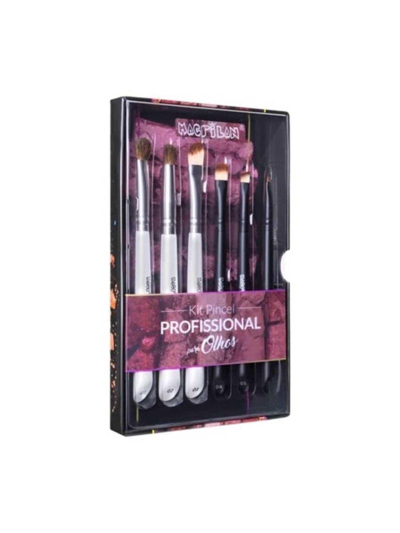 Macrilan wb300 linha w kit - 6 pincéis de maquiagem para os olhos