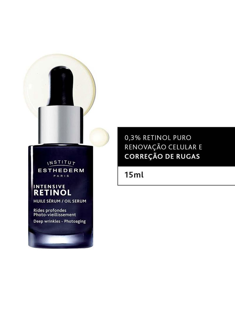 Sérum facial para correção de rugas profundas esthederm - intensive retinol+ sérum oil