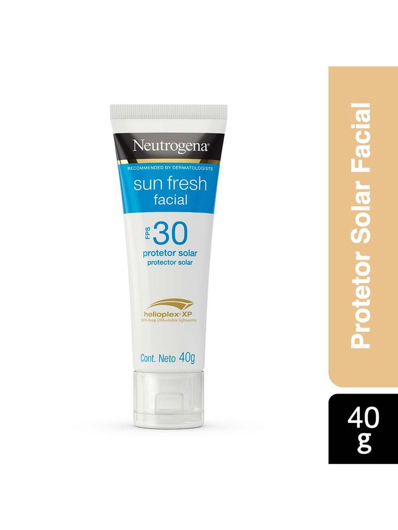 Protetor solar facial neutrogena sun fresh fps 30