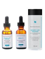 Skinceuticals kit - tônico facial 125ml + rejuvenescedor facial 30ml + tratamento antiacne 30ml