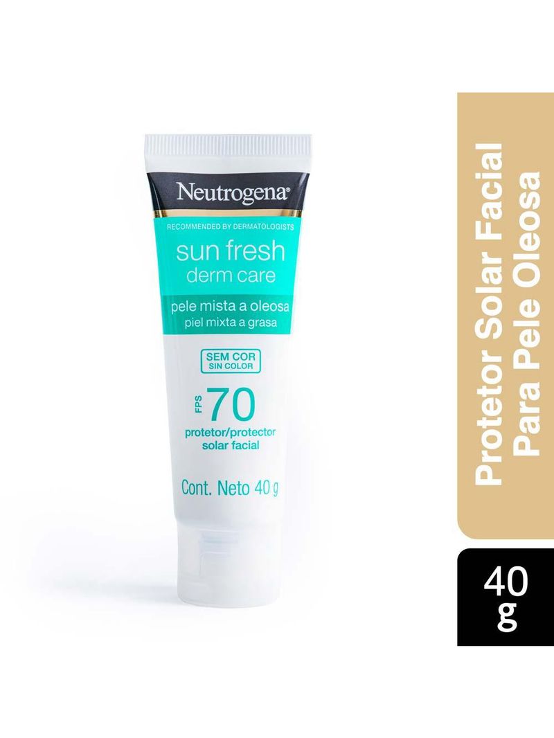 Protetor solar neutrogena sun fresh derm care facial fps70
