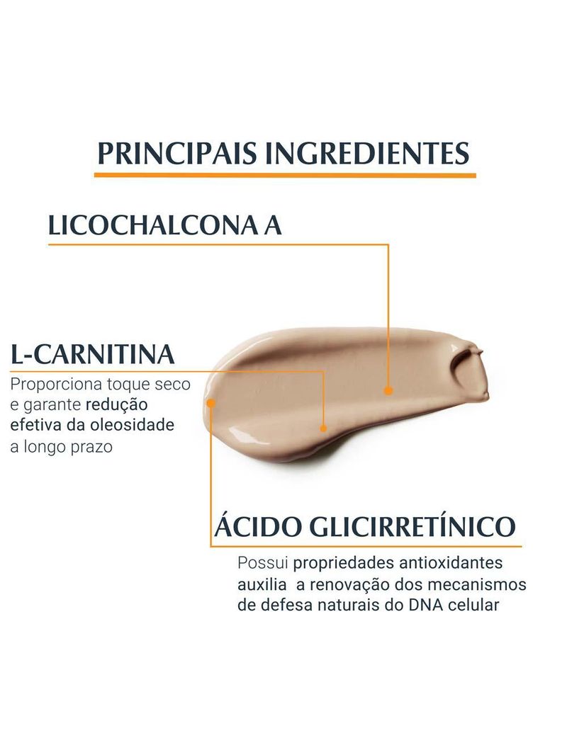 Eucerin sun oil control tinted médio fps70 creme facial