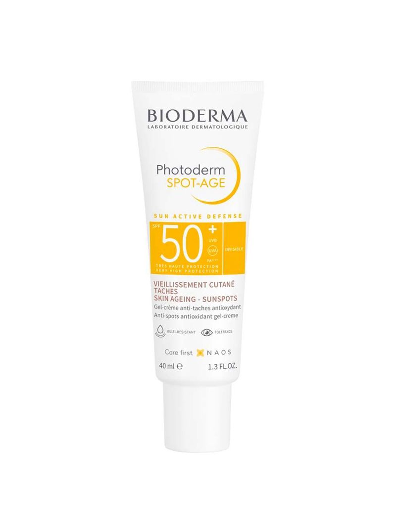Protetor solar facial antioxidante e anti-idade bioderma photoderm spot age fps 50+