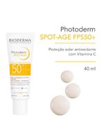 Protetor solar facial antioxidante e anti-idade bioderma photoderm spot age fps 50+